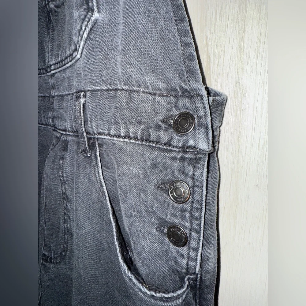 Free People We The Free Ziggy Denim Overalls in Mineral Black, Size Large - Picture 5 of 9